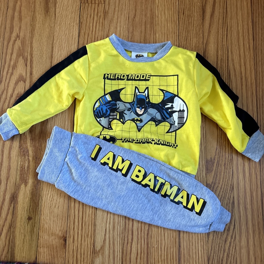 BATMAN Boys 2 pc‎ Pant set Size 18 months NWOT The Dark Knight
